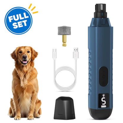 Dog Nail Grinders Painless USB Charging Rechargeable Dog Clippers Trimmer Paws Pet Cat Nail Electric Grooming Tools Nail Qu N6E1