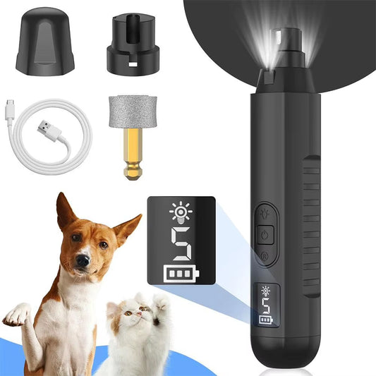 Dog Nail Grinders Painless USB Charging Rechargeable Dog Clippers Trimmer Paws Pet Cat Nail Electric Grooming Tools Nail Qu N6E1